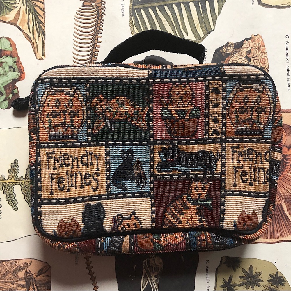 Friendly felines pouch